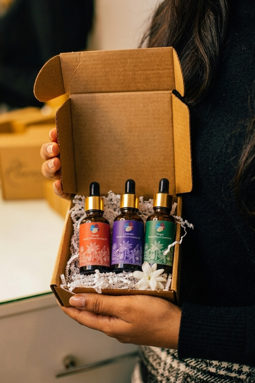Set of 3 - Mogra, Neroli & Lavender Oil (30ml each pc)
