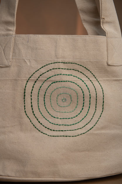 Sphere Hand Embroidered Tote Bags