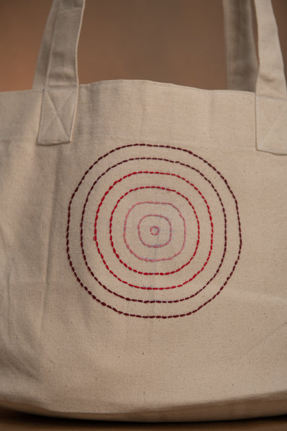 Sphere Hand Embroidered Tote Bags