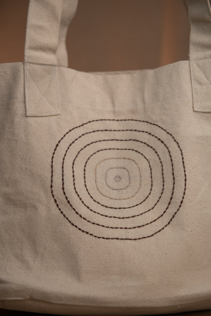 Sphere Hand Embroidered Tote Bags